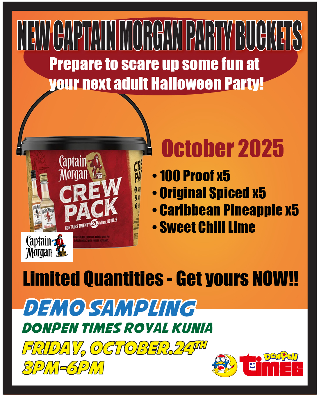 NEW CAPTAIN MORGAN PARTY BUCKETS DEMO